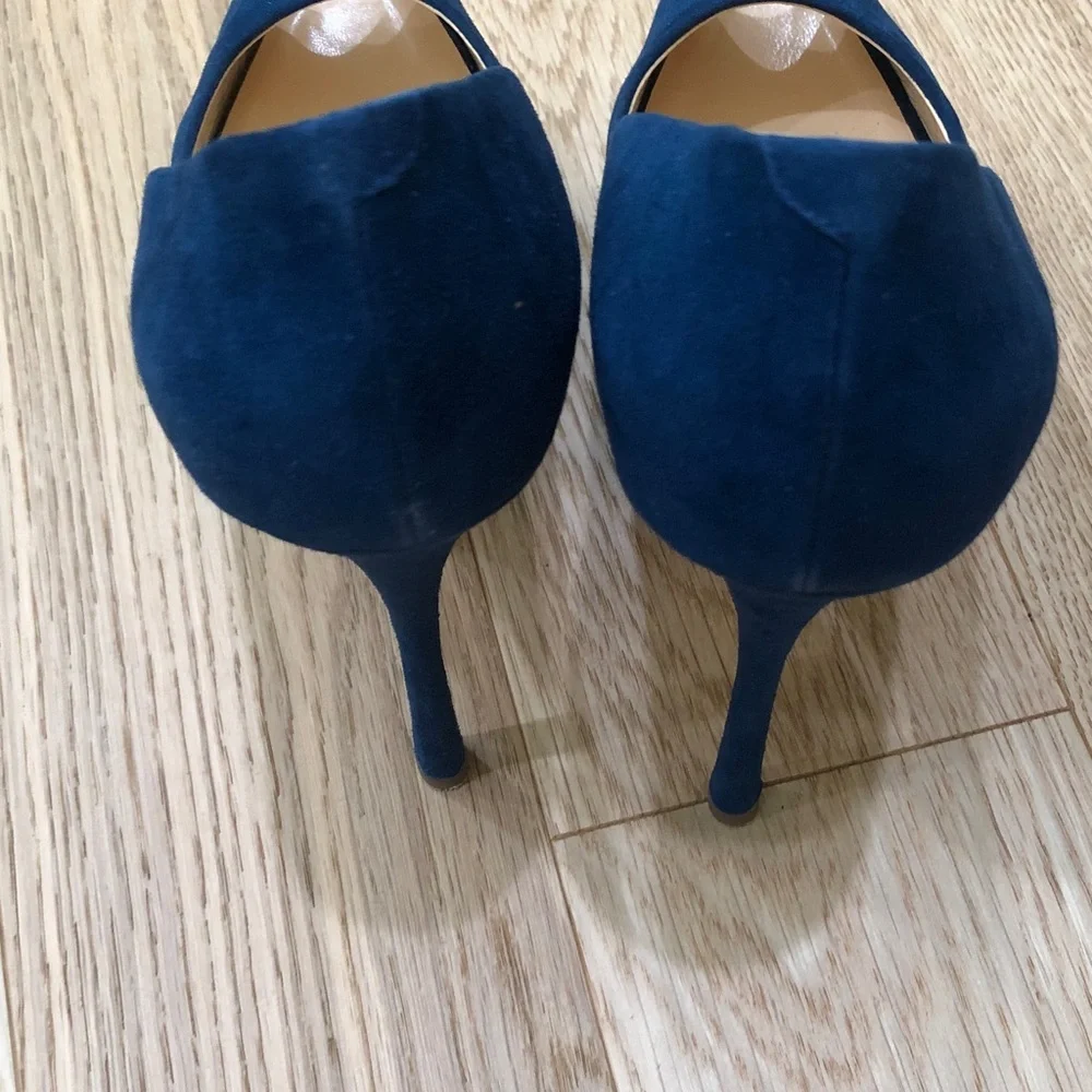 Giuseppe Zanotti Platform Heels Size 9 Blue Gaga Suede